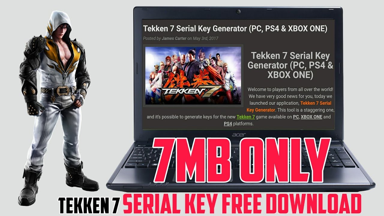 tekken 7 serial key free download